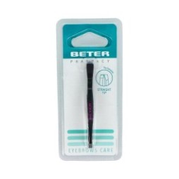 Beter pinza recta pavonada negra 7,5cm 1ud