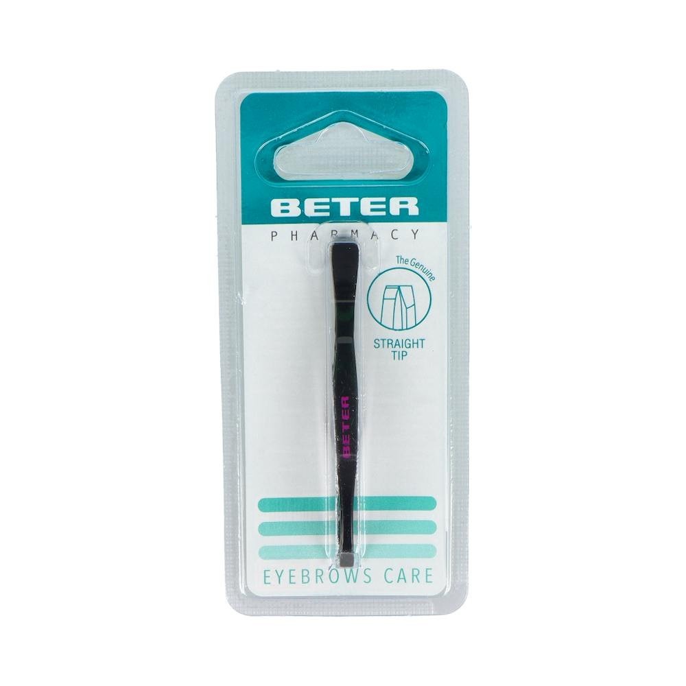 Beter pinza recta pavonada negra 7,5cm 1ud