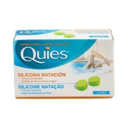 Quies tapones oído silicona natación 6uds