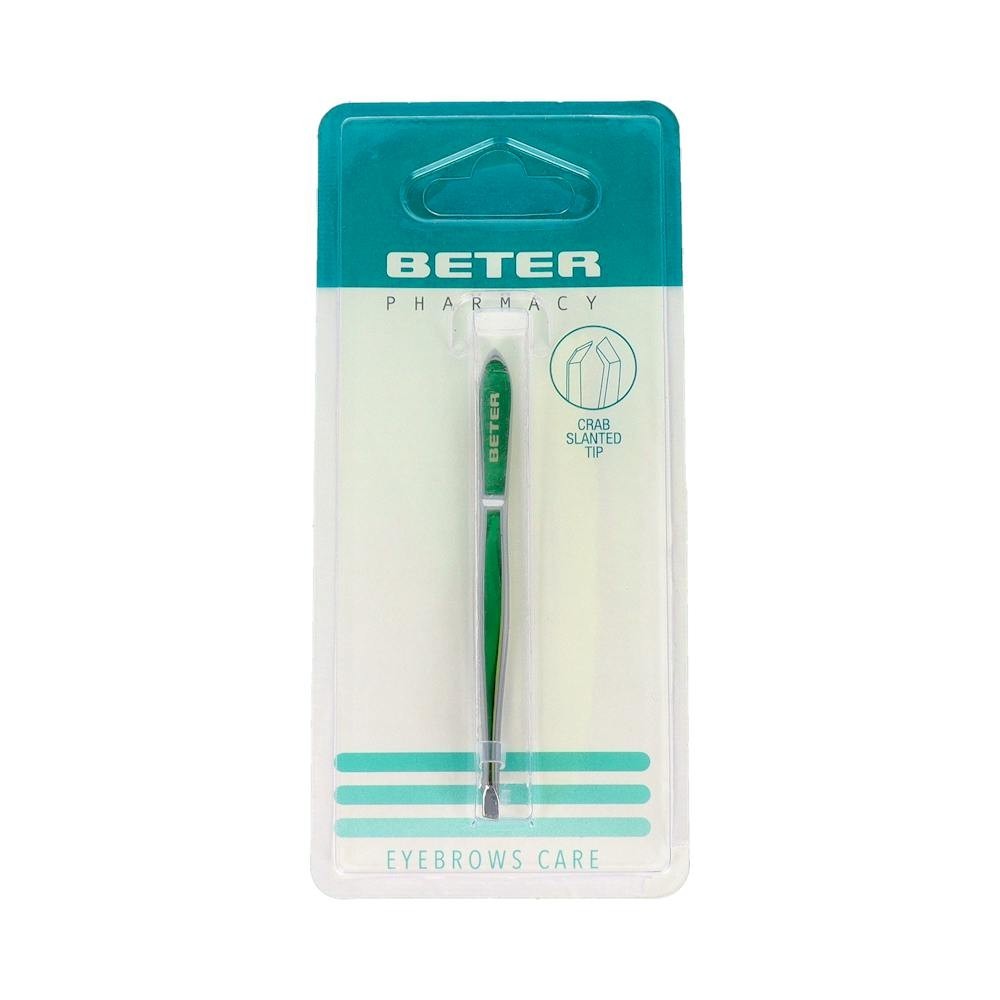 Beter pinza depilación cangrejo cromada 9,3cm 1ud