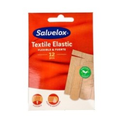 Salvelox apósito adhesivo tela surtido 12uds