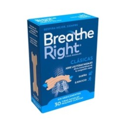 Breathe Right Tiras Nasales Clásicas Peq/Med 30uds
