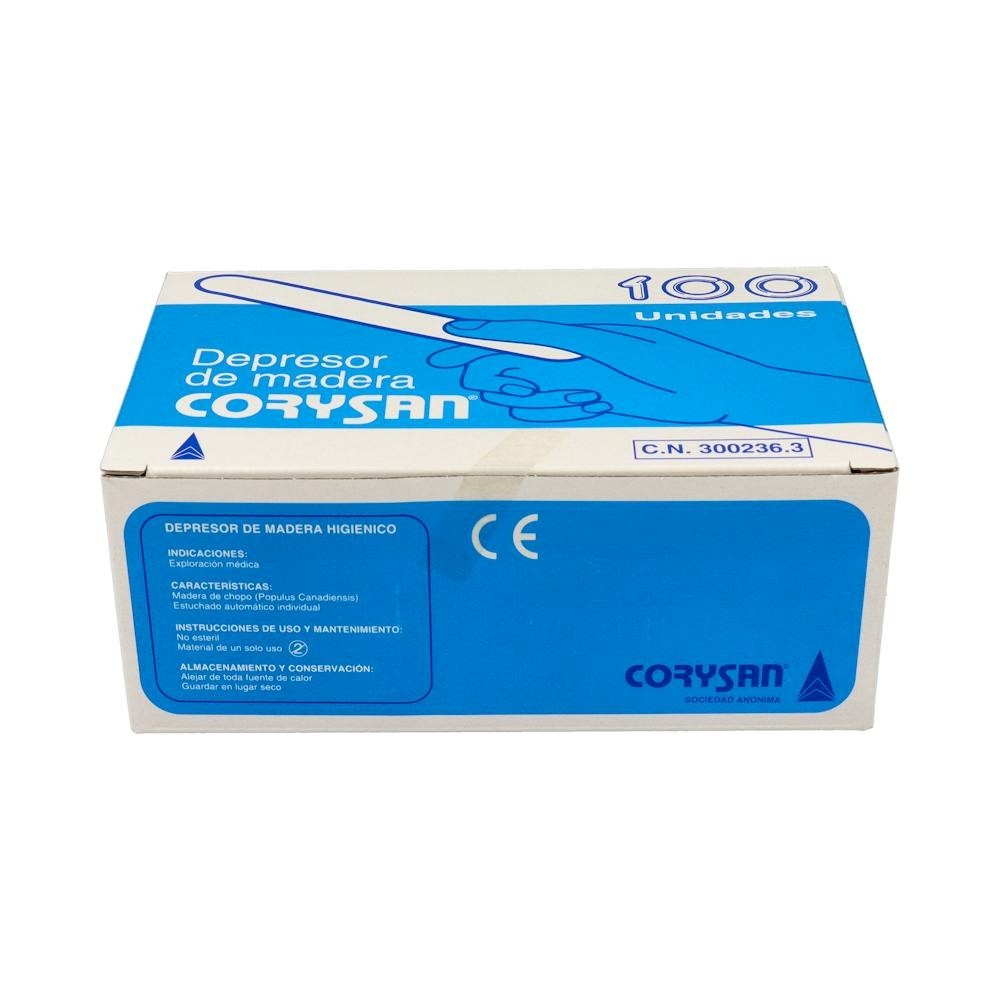 Depresores Madera Corysan 100u