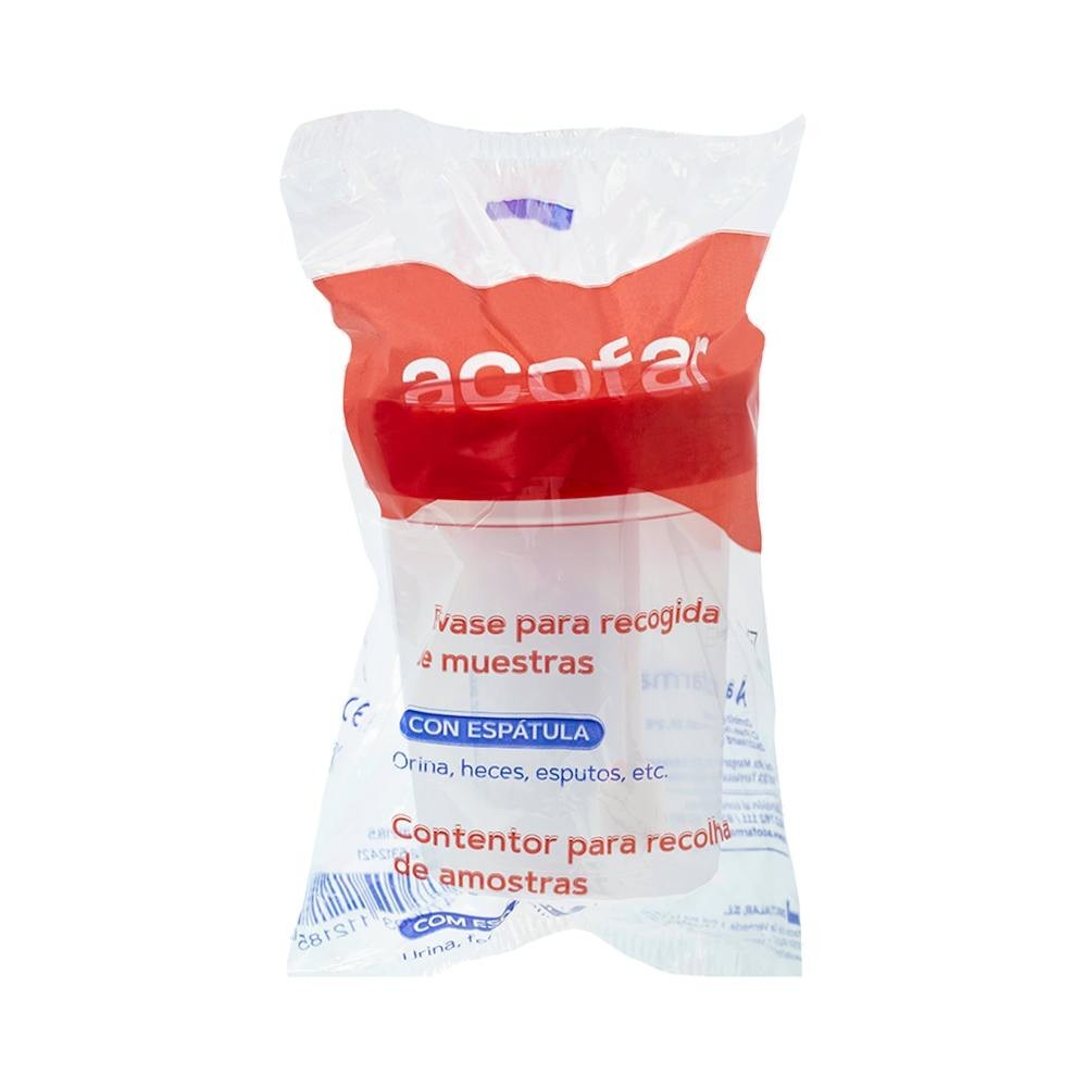 Acofarma Envase con Espátula Recogida Muestras 1ud