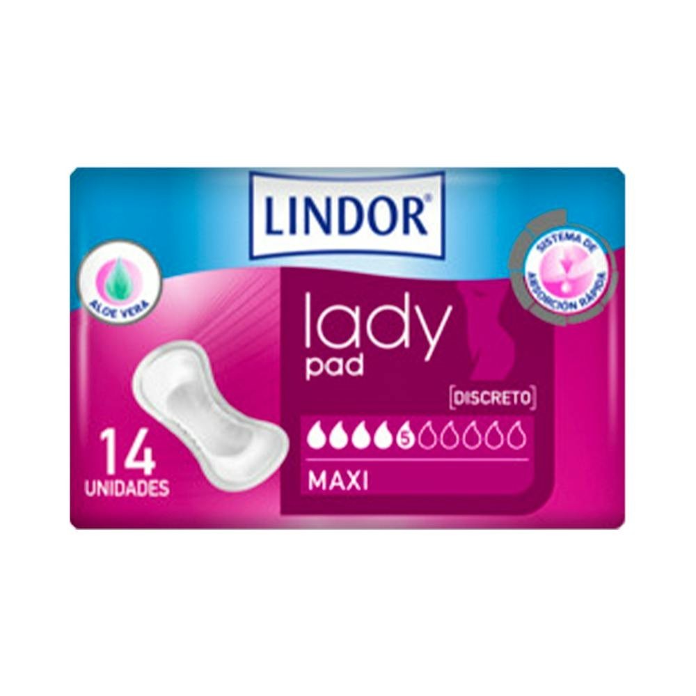 Lindor Lady Pad Compresas Maxi 14uds