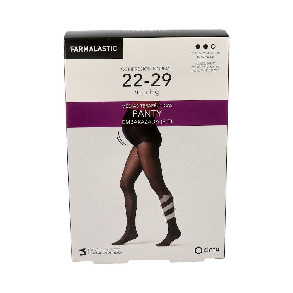 Farmalastic panty embarazada (E-T) compresión normal T-mediana beige