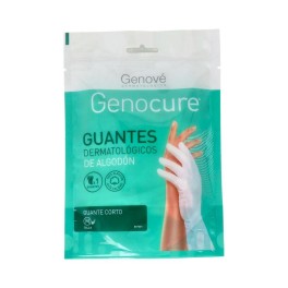 Genové guantes dermatológico algodón T-mediana 2uds