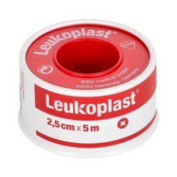 Leukoplast esparadrapo color carne 5mx2,5cm 1ud