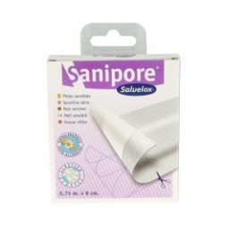 Sanipore apósito adhesivo banda 75cmx8cm 1ud