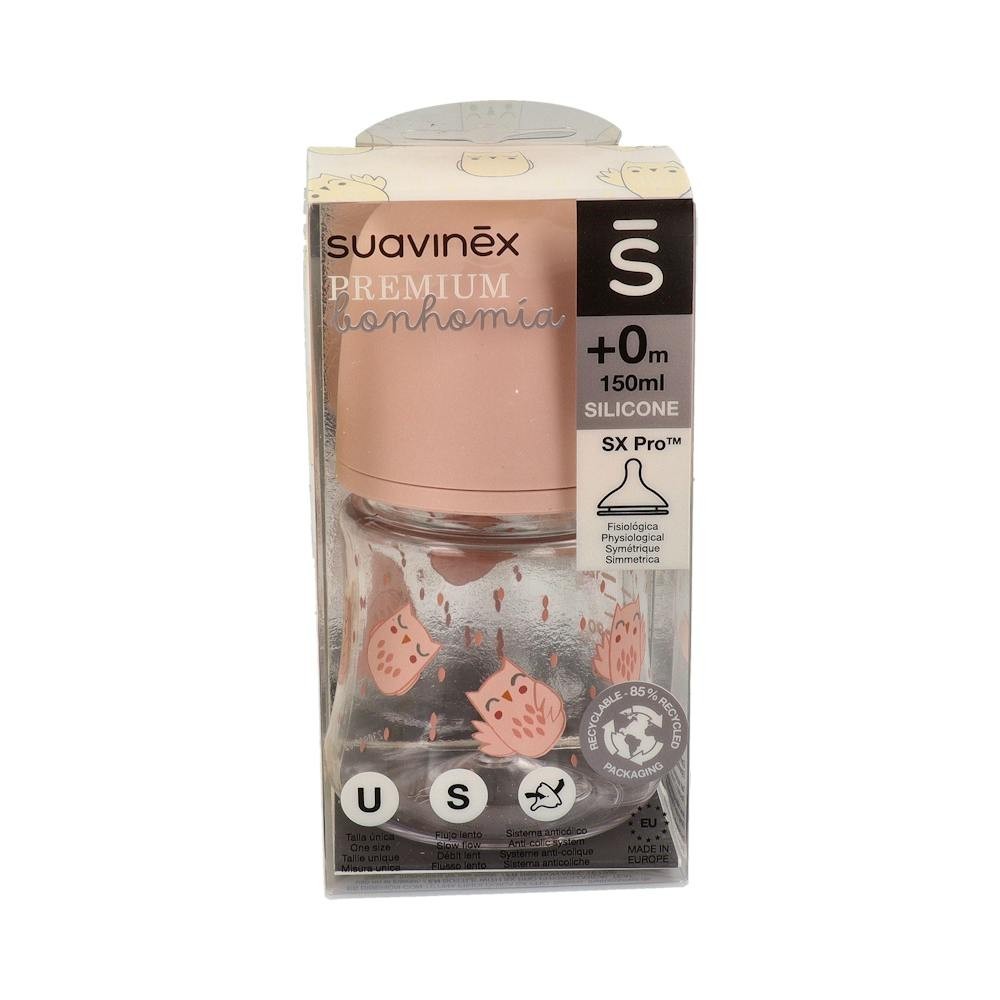 Suavinex Biberón Hygge T. Redonda Silicona Lento +0m 150ml 1ud