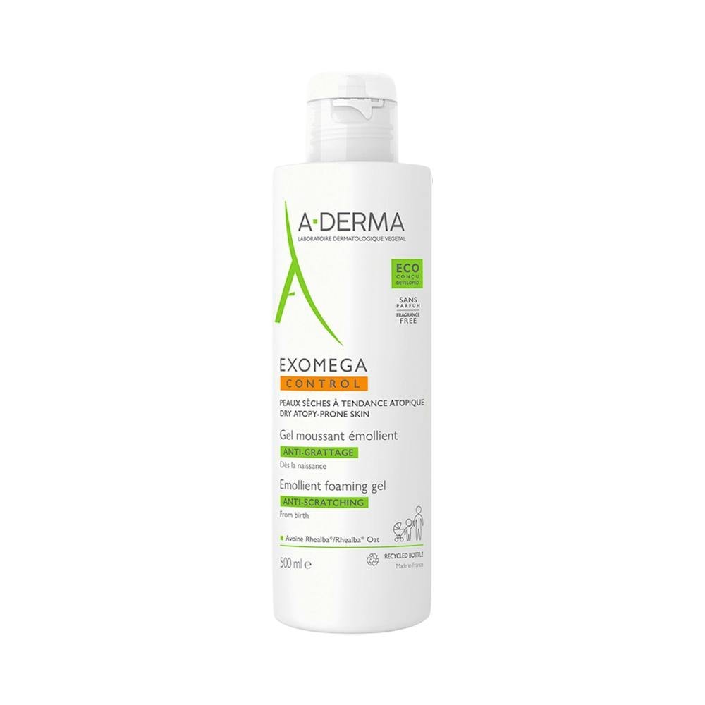 A-Derma Exomega Control Gel Espumoso Emoliente Anti-Rascado 500ml
