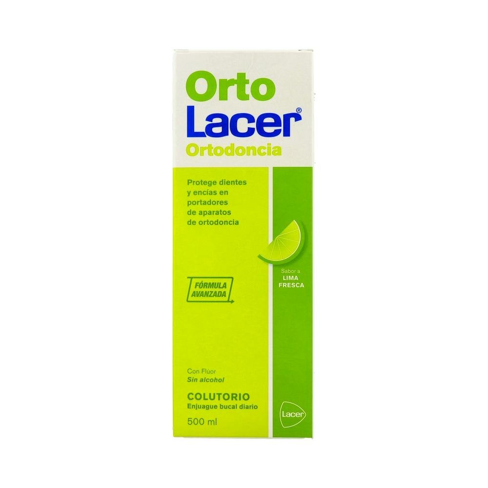 Lacer OrtoLacer Ortodoncia Colutorio Lima Fresca 500ml