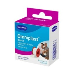 Omniplast esparadrapo tejido resistente 5mx2,5cm 1ud