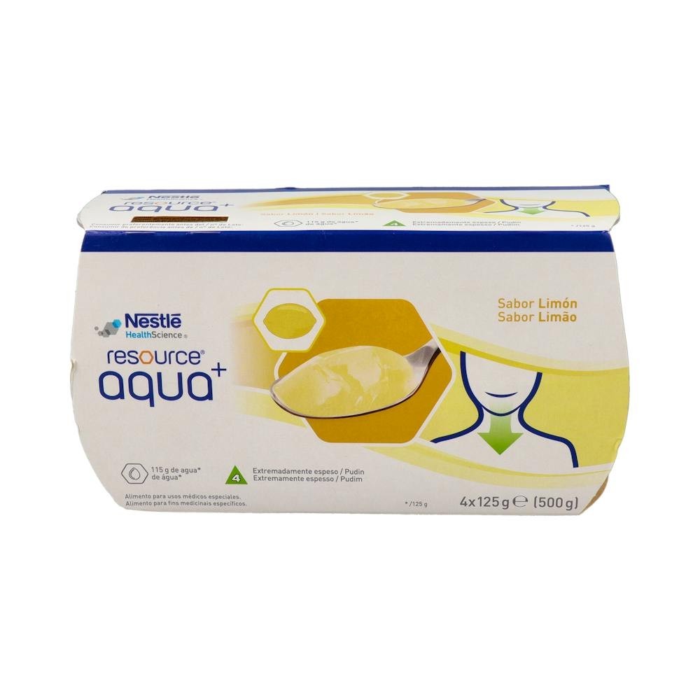 Resource Aqua+ Agua Gelificada Limón 4x125g