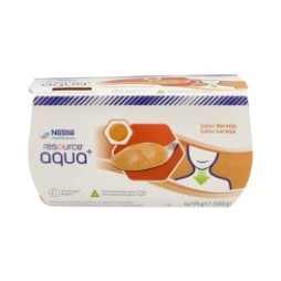 Resource Aqua+ Agua Gelificada Naranja 4x125g