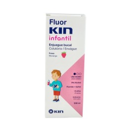 Fluor-Kin Infantil colutorio fresa 500ml