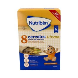 Nutribén 8 cereales con miel y 4 frutas 600g