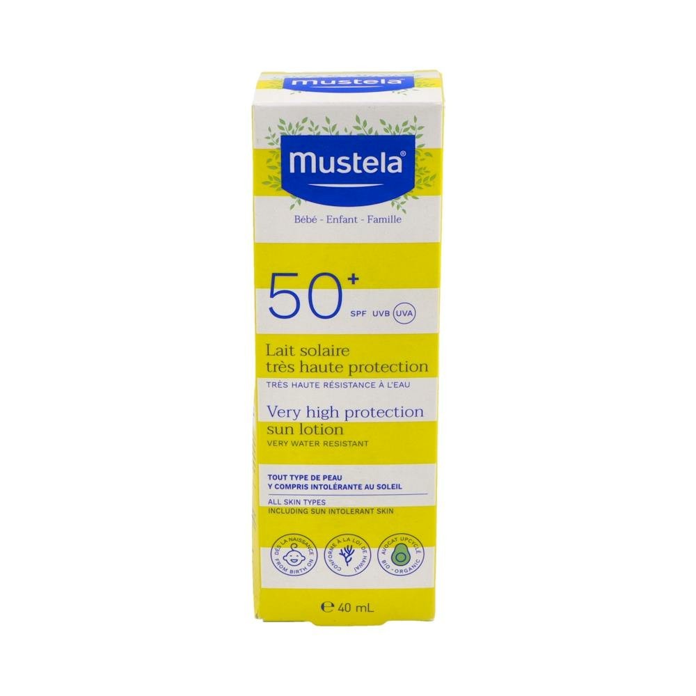 Mustela Leche Solar Facial Muy Alta Protección SPF50+ 40ml