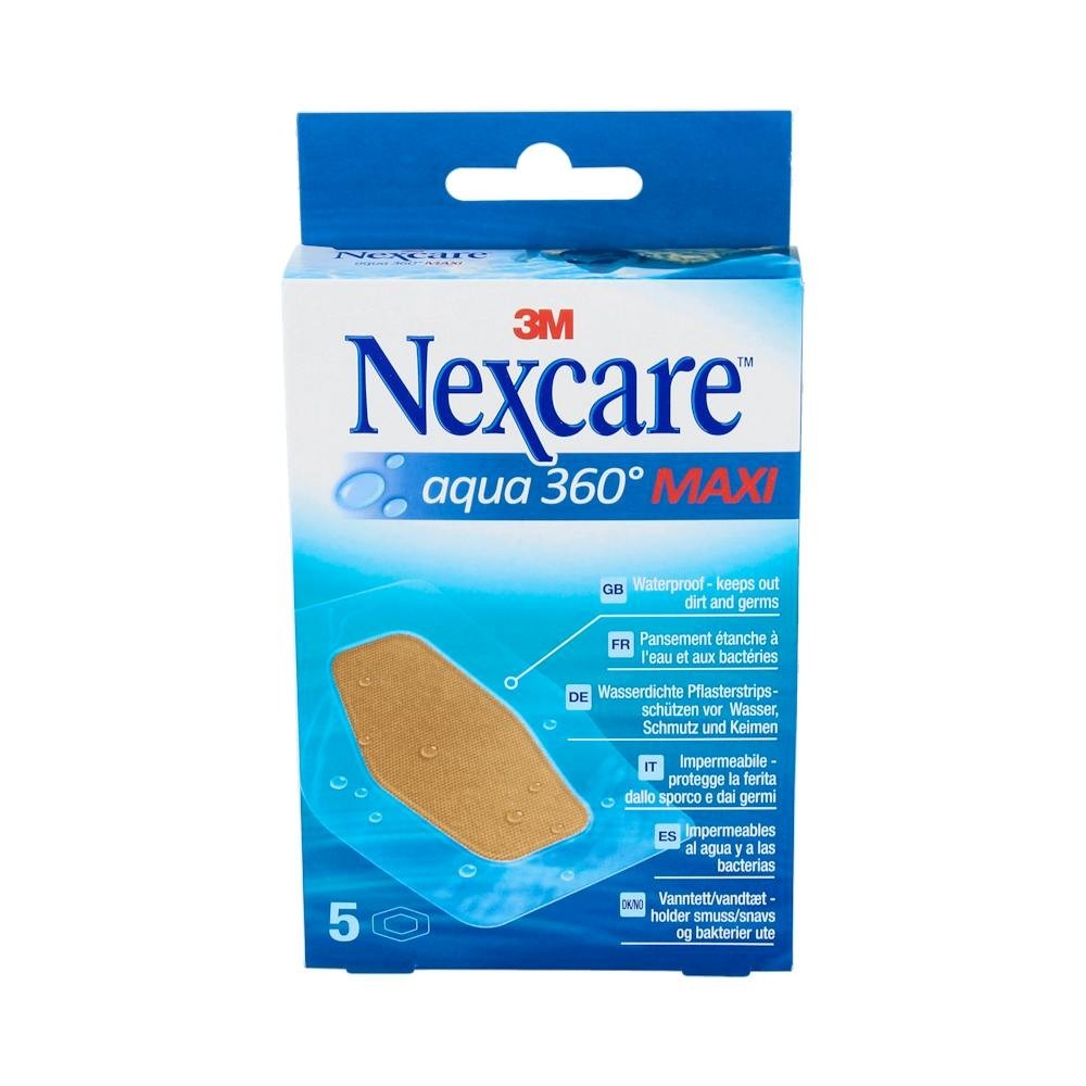 Nexcare Aqua Clear Maxi Apósitos Impermeables 5uds