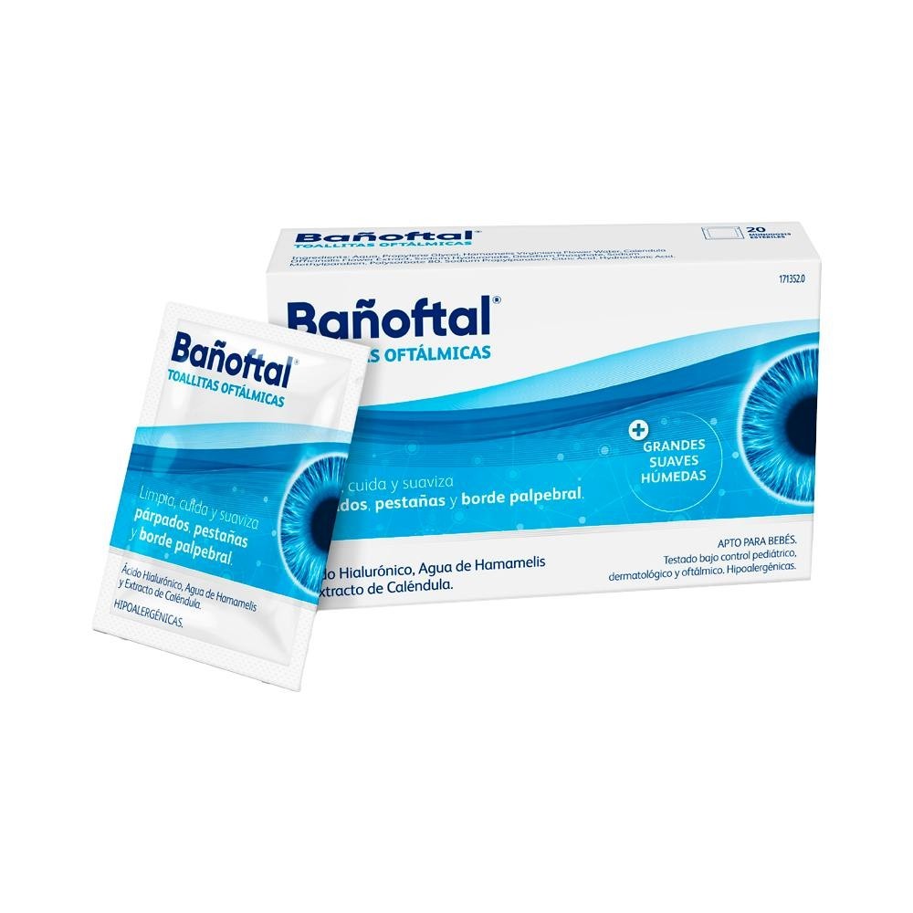 Bañoftal toallitas oculares estériles 20uds