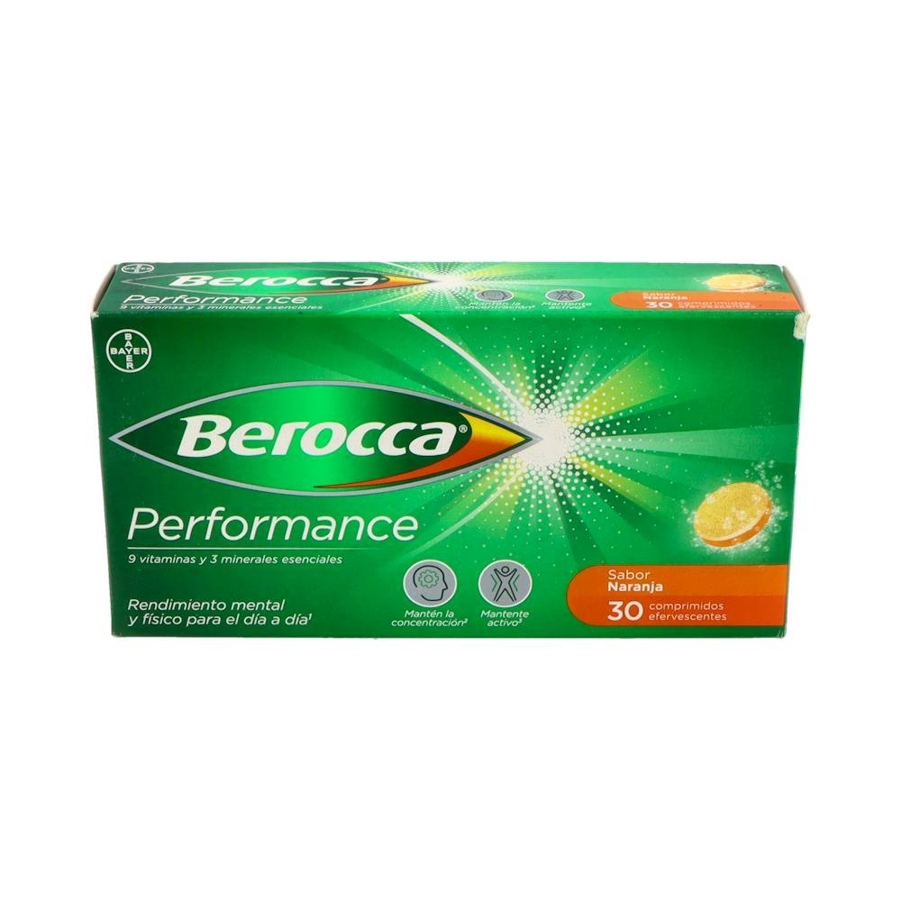 Berocca Performance Naranja Efervescente 30comp