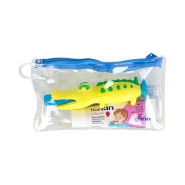 Kin Cepillo Infantil Viaje Cocodrilo + Pasta 25ml
