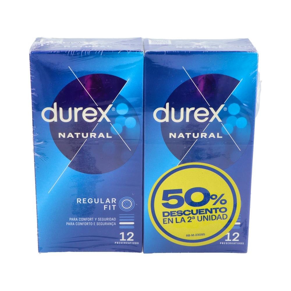 Durex Natural Preservativos 2x12uds