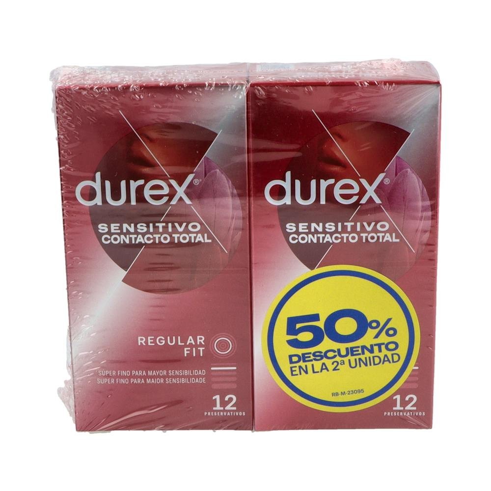 Durex Sensitivo Contacto Total 2x12uds
