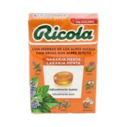 Ricola naranja-menta caramelos sin azúcar 50g