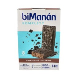 BiManán Barritas Komplett Chocolate Crujiente 8uds