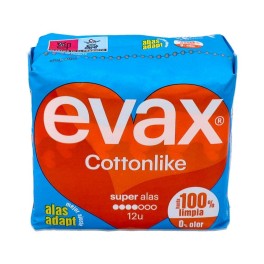 Evax Cotton Like Super con alas 12uds