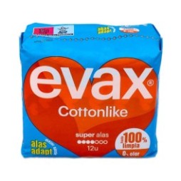 Evax Cotton Like Super con alas 12uds