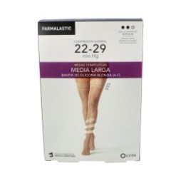 Farmalastic Media Larga Blonda Compresión normal T-pequeña Camel 1 Par