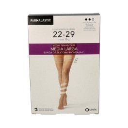 Farmalastic Media Larga Blonda Compresión normal T-M Camel 1 Par