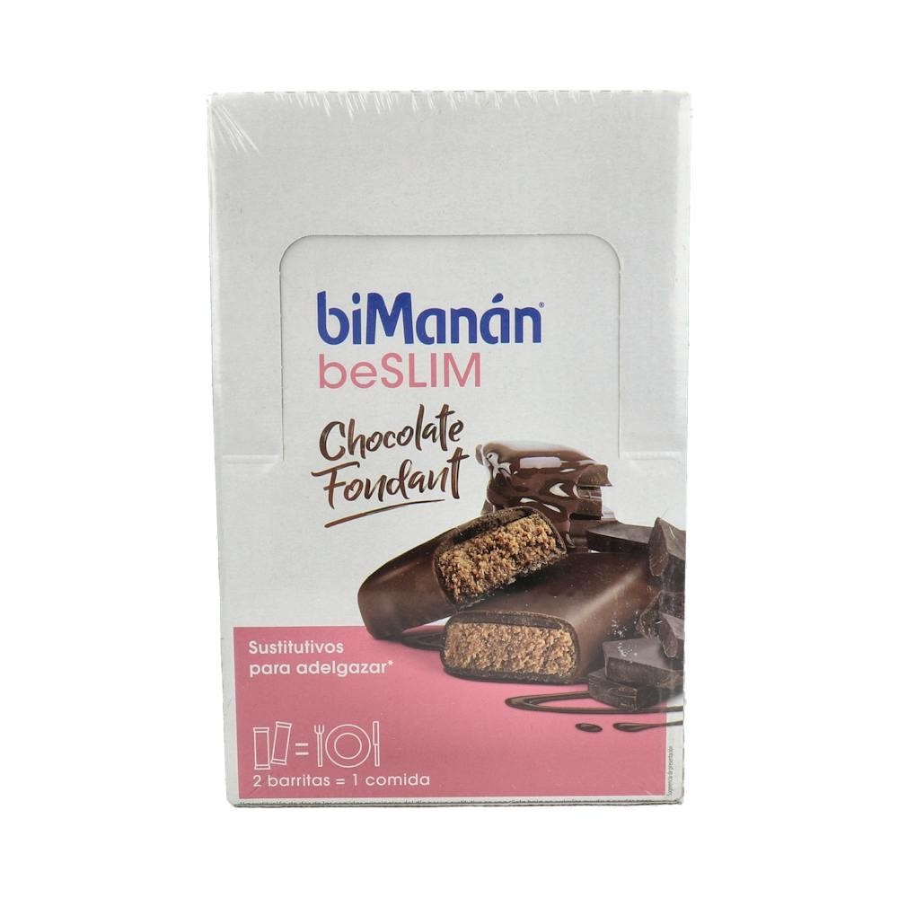 BiManán Barrita Sustitutiva Chocolate Fondant 30uds