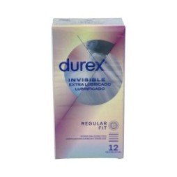 Durex Invisible Extra Lubricado Preservativos 12uds